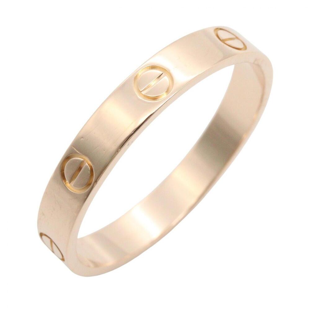 Cartier Mini Love Ring, 18K Pink Gold (PG), Men's/Women's, Tone, B4085200